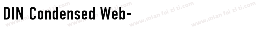 DIN Condensed Web字体转换